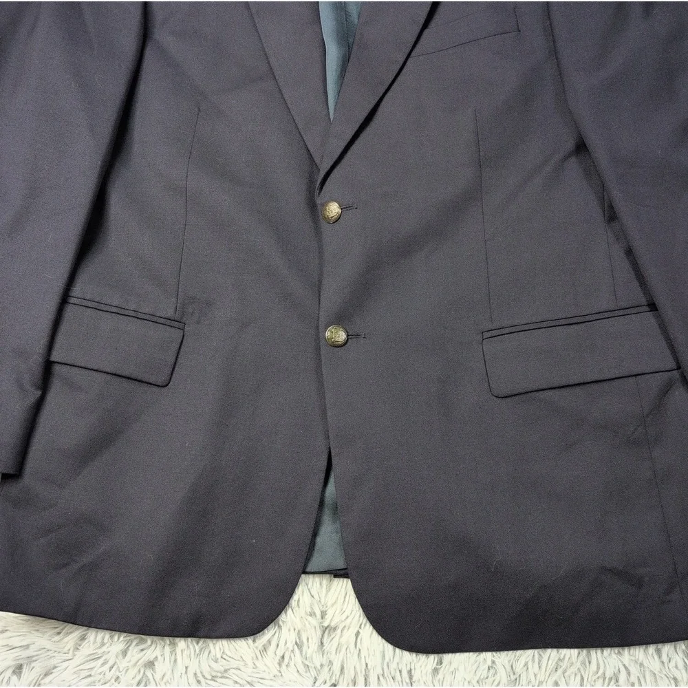 Vintage Lacrosse Jacket Mens 44R Blue Wool Suit Coat Lined Pockets South Africa